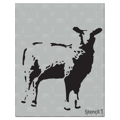 Stencil1 Sheep - Stencil 8.5" x 11"