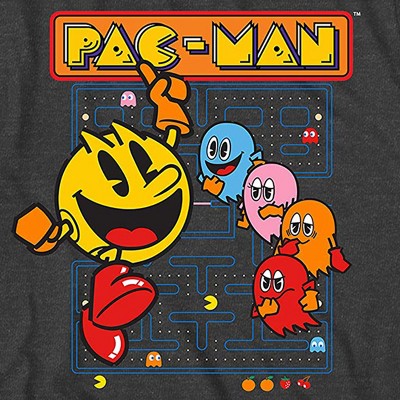 Official Pacman Video Game Shirt - Namco Atari Pac-Man Official T-Shirt ...