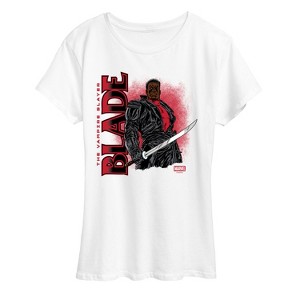 Women's - Marvel - Blade With Logo Short Sleeve Graphic T-Shirt - 1 of 4