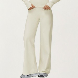 Anna-Kaci Active Women's High Waist Wide Leg Athletic Pants with Smooth Stretch Fabric and Contoured Fit for Everyday Comfort - 1 of 4