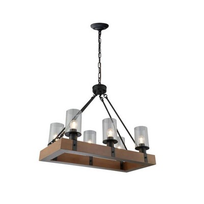 6-Light Black Chandelier