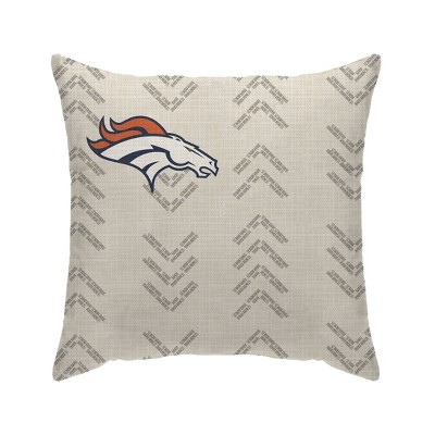 NFL Denver Broncos Wordmark Decorative Throw Pillow
