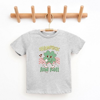 The Juniper Shop Shamrock And Roll Toddler Short Sleeve Tee