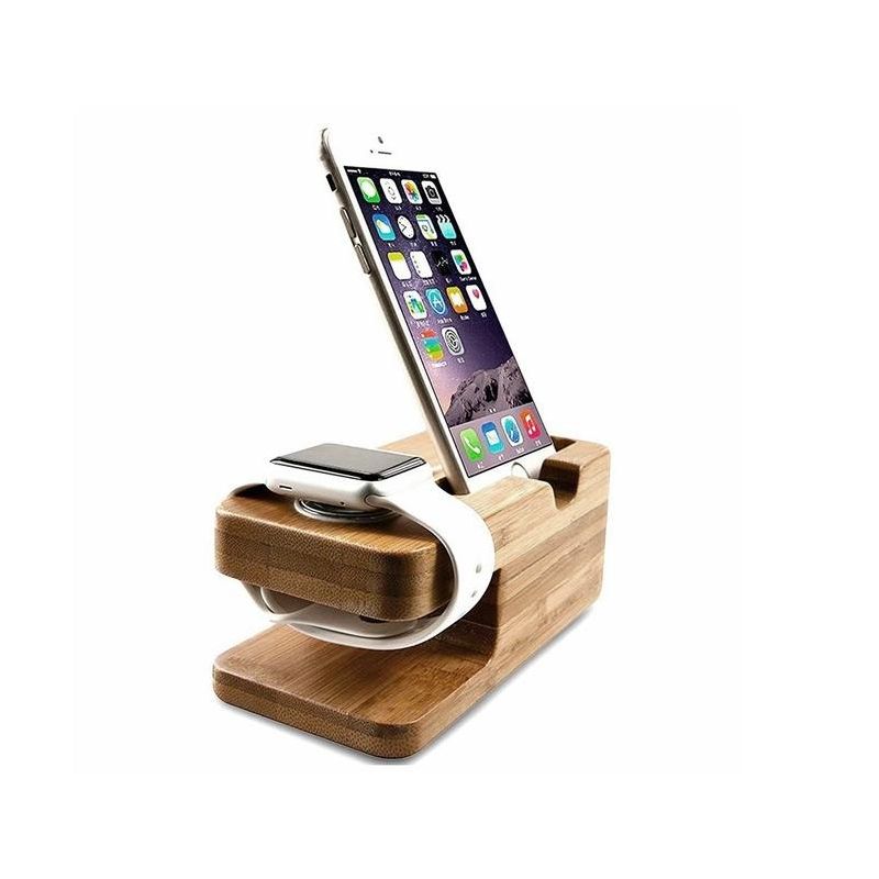 ZTECH Wooden Mount And Cradle Station Dock For Apple Watch And iPhone, 4 of 5