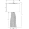 Monarch Specialties Lighting 29inchH Table Lamp White Ceramic Ivory / Cream Shade Contemporary - 3 of 4
