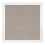 31.5" x 31.5" Bosc Framed Linen Fabric Pinboard Gray/White - DesignOvation