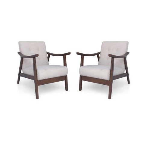 Mid century modern accent 2024 chairs set of 2