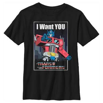 Boy's Transformers Optimus Prime Wants You T-Shirt