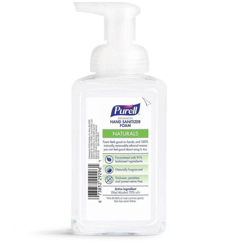 Purell Natural Foam Hand Sanitizer - Citrus Scent - 10 fl oz, 2 of 6