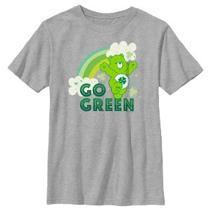 Boy's Care Bears St. Patrick's Day Good Luck Bear Go Green T-Shirt - 1 of 4
