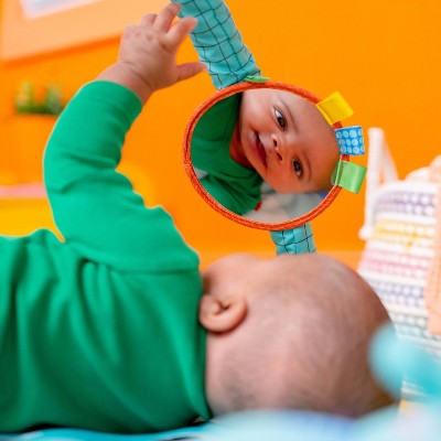 Bright Starts Wild Wiggles Baby Activity Gym & Machine-Washable Play Mat - Green