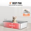 VEVOR Cat Litter Box, 6 inches Deep, XL Extra Large Stainless Steel Cat Litter Box with Scoop, Wide Filtering Foot Board & High Sides - 3 of 4