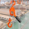 VEVOR Manual Lever Chain Hoist, 1/2 Ton 1100 lbs Capacity 5 FT Come Along, G80 Galvanized Carbon Steel with Weston Double-Pawl Brake, Orange - 2 of 4