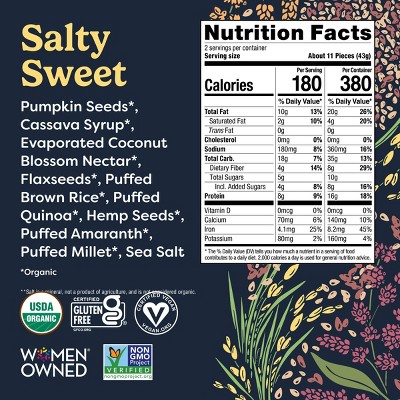 Tosi Snacks Salty Sweet Organic Puffs - 3oz