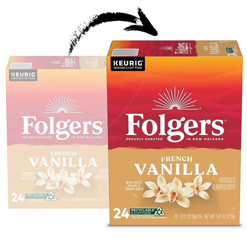 Folgers Vanilla Biscotti Medium Roast Coffee Pods - 24ct, 5 of 14