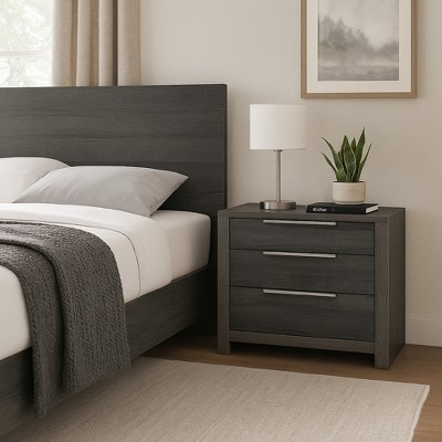 Royal Hampton Nightstand, 30 Inch, 5 Storage Drawers with Metal Handles