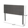 Minimalist Tufted Waffle Stitch Upholstered Headboard – Adjustable Height King/California King Size Headboard -Christopher Knight Home - 4 of 4