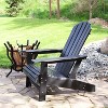 Sunnydaze Outdoor Lake Style Adirondack Chair with Cup Holder - 4 of 4