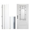 MAYEERTY Smooth Fiberglass Entry Door Classic style for Home's Front Entrance, Right Hand Inswing, White - 4 of 4