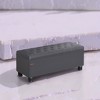 SONGMICS Storage Ottoman Bench, Storage Bench, Entryway Bedroom Bench, Loads 330 lb, Synthetic Leather, for Bedroom, Living Room - 2 of 4