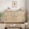 Garvee 7 Dresser for Bedroom, 54" Wide Drawer Dresser with Storage Freestanding, Wooden Closet Storage Chest for Living Room, Natural Oak - 2 of 4