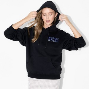 Women's Morgan Wallen Problem Fleece Graphic Sweatshirt - Black (Target Exclusive) - 1 of 4