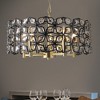 18.9"Modern Crystal Chandelier for Living-Room Round Cristal Lamp Luxury Home Decor Light Fixture,Gold+Black - 4 of 4