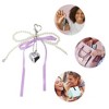 Unique Bargains Ribbon Bow Heart Handbag Charms Keychains 1 Pc - 3 of 4