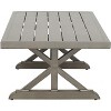 PAGED Contemporary Wood Outdoor Table Rectangle Patio Dining Table with Rot-resistant Build for Patio, Poolside, Courtyard - 3 of 4