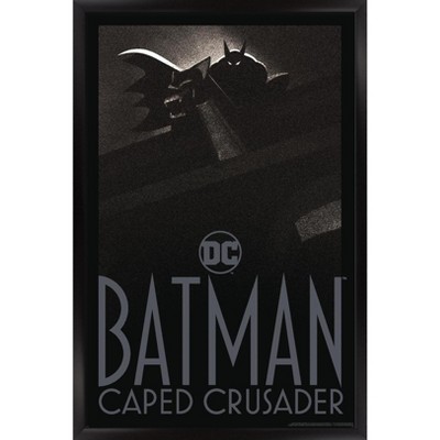 Trends International DC Batman: Caped Crusader - Shadows Framed Wall Poster Prints Black Framed Version 14.725" x 22.375"