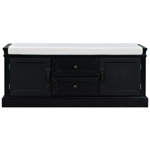 Bella Depot 42.5''W Storage Bench with Drawers and Cabinets - 1 of 4
