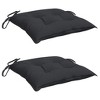 vidaXL Chair Cushion Non Slip Outdoor Patio Seat Cushion Pad Oxford Fabric - Black 15.7" x 15.7" x 2.8" 2 - 3 of 4