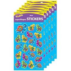 TREND Terrific Turtles superShapes Stickers-Large, 168 Per Pack, 6 Packs - 1 of 4