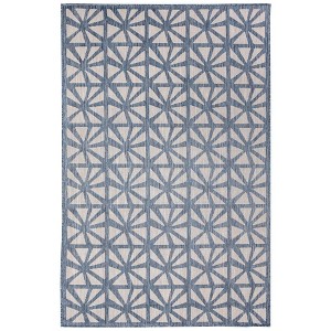 Liora Manne Carmel  Indoor/Outdoor Rug  Navy.. - 1 of 4