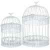 Set of 2 Metal 15.6" Country Cottage Birdcage - Olivia & May - 3 of 4