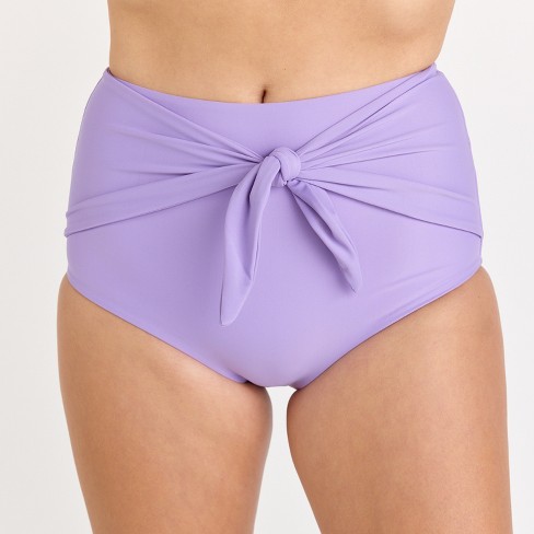 Front tie high waisted 2024 bikini