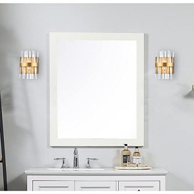 Satin Gold and Crystal 2-Light Dimmable Vanity Sconce