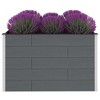 vidaXL Gray Garden Raised Bed – Outdoor Wood-Plastic Composite, Long-Lasting and Weather Resistant Plant Bed with a Modern Design - 3 of 4