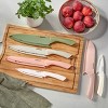 Cuisinart Advantage 12pc Ceramic-Coated Color Knife Set with Blade Guards Muted Meadow - 2 of 4