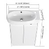 Grungis 23" Bathroom Vanity with Sink,Bathroom Sink Cabinet with Soft Closing Door and Concealed Handles for Bathroom - 3 of 4