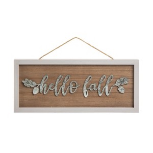 Transpac Wood 15.75 in. Multicolored Harvest Dimensional Sign - 1 of 2