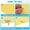 Unique Bargains Mini Metal Round Head Star Brads Paper Fasteners for DIY Craft - 4 of 4