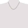 Black Bow Jewelry 6.25mm, Sterling Silver Fancy Solid Rolo Chain Necklace - 2 of 4