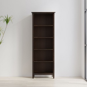 NicBex Bookcases for Living Room Modern 66" H 4 Tier Storage Wood Bookshelves with Adjustable Shelves and 2 Drawers for Office Home - 1 of 4