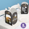 Big Dot of Happiness Just Engaged Photo Holder Centerpieces, 4x6 Picture Display Box, Black & White Table Decoration for Engagement Decor, 8 Count - 2 of 4