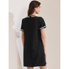 INSPIRE CHIC Women's Summer Short Sleeve Crew Neck Solid Loose Casual Short Dress - 4 of 4