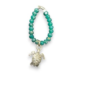 Michelle Marie Boutique's  Crystal Stretch Ring with Assorted Pewter Charms - 1 of 4