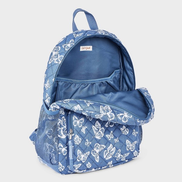 Mochila acolchada para niñas con mariposas y dos bolsillos - Cat & Jack™ azul/blanco 3