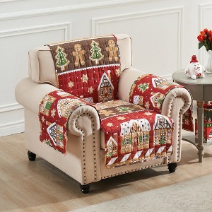 Greenland Home Fashions 2404EFPA Gingerbread Lane Arm Chair Furniture Protector, 81x81Inch - 1 of 4