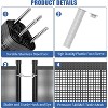 COZONY Inground Pool Safety Fence, Stainless Steel Legs 340 GSM Teslin PVC Mesh Easy DIY Installation - 4 of 4
